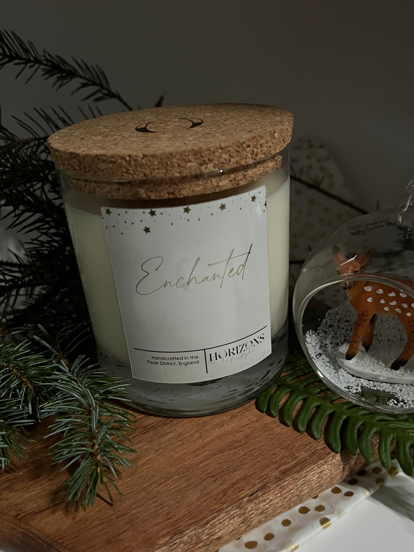 Enchanted soy wax candle