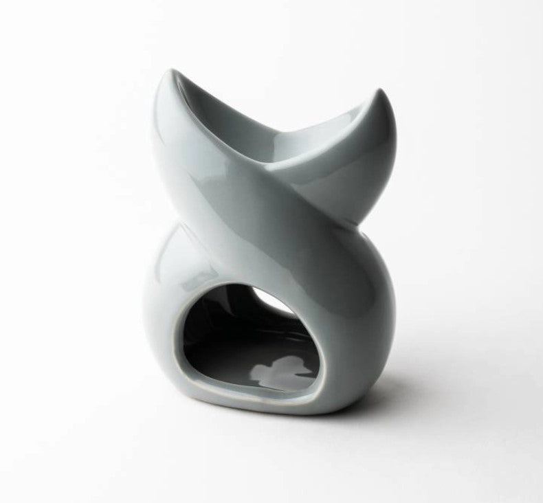 Ceramic bloom wax burner Grey